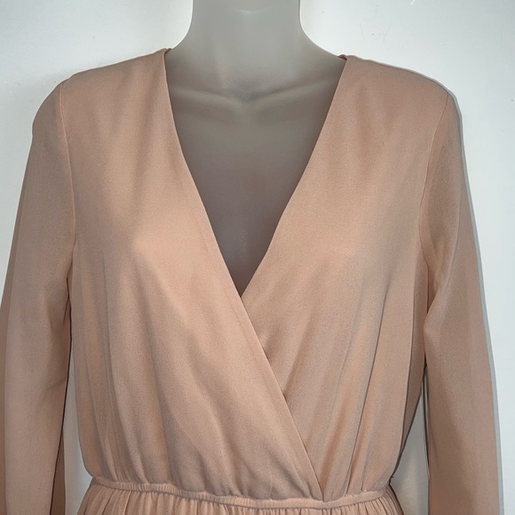 Lulus Wondrous Water Lilies Blush Pink Maxi Dress size Small - Picture 5 of 16